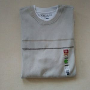 FADED GLORY Men's Light Tan Knit Pullover Shirt